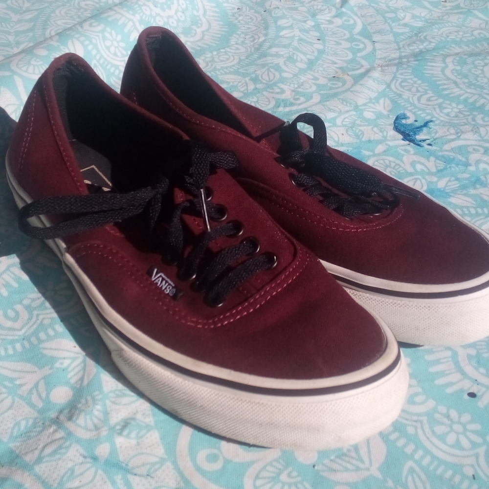 Maroon vans
